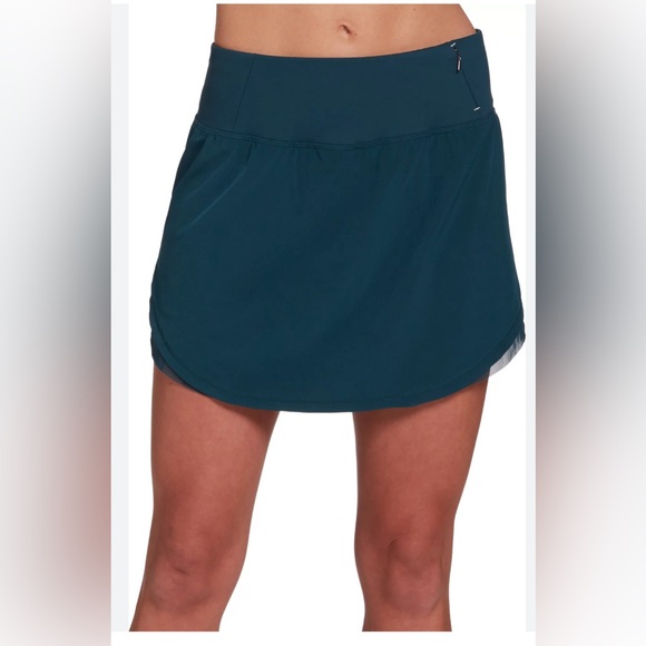 Calia dark teal skort with tulip hem - Picture 1 of 6